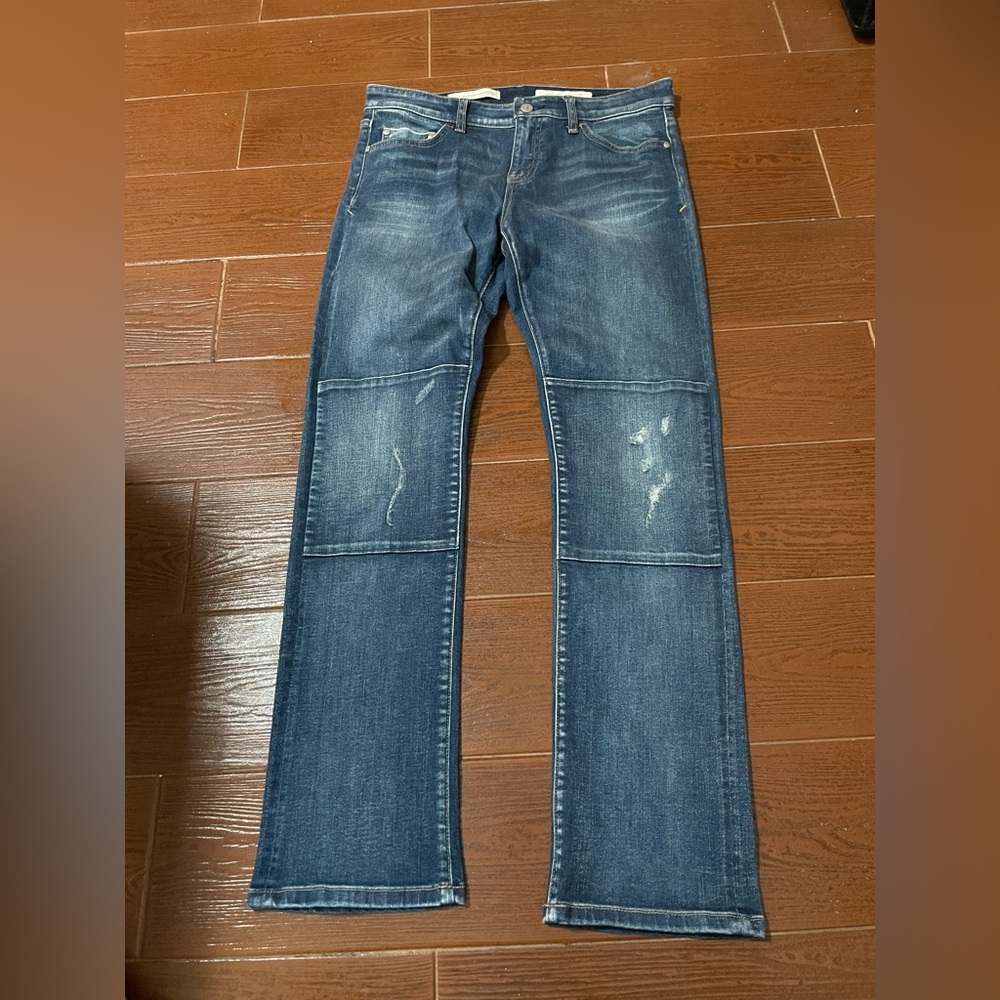 Anthropologie Pilcro And The Letterpress Parallel blue jeans size 10 medium wash - Picture 5 of 16